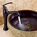 Qwer Flasque en laiton Bronze Noir Mitigeur de lavabo ancien sépia continental froid et chaud tous les Robinet en cuivre