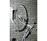 Range-vélo mural avec crochet en acier revêtement vinyle, support mural pour accrochage vertical - charge maximale 50 kg - 125x260x155 ...