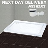 Rectangular 1100x900x40mm Stone Tray for Shower Enclosure Cubicle+Free Waste Trap NEXT DAY DELIVERY by sunny showers,ultra