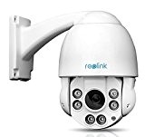 Reolink RLC-423 4 Mega Pixels HD 4X Optical Zoom PTZ PoE Security IP Camera, 360 Degree Pan and 90 Degree ...