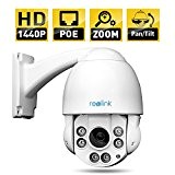 Reolink RLC423 4MP HD 4X Optical Zoom PTZ PoE Security IP Camera, with 360 Degree Pan and 90 Degree Tilt, ...