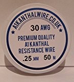 Résistance de type Kanthal A1 fil – (30AWG) 0,25 mm – Bobine 50 m – 29,3 ohms/M