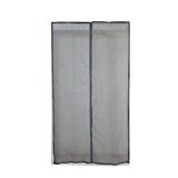 Rideau moustiquaire à fermeture magnétique - 120 x 230 cm - Gris standard avec aimant