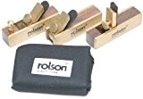 Rolson Tools 56403 Lot de 3 rabots en laiton (Import Grande Bretagne)