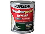 Ronseal RSLWPRGG750 750 ml Résistant aux intempéries Peinture bois extérieur – Vert brillant