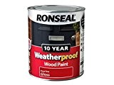 Ronseal wprrg750 750 ml 10 ANS extérieur résistant aux intempéries Peinture bois brillant – rouge