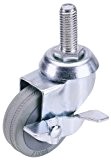 Roulette de fixation en caoutchouc par boulon pivotant avec frein de 50 mm Draper 65471 (50 kg de charge de travail utile)