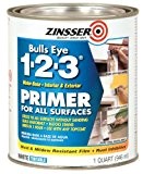 Rust-Oleum 2004 Zinsser Bulls Eye 1-2-3 White Water-Based Interior/Exterior Primer Sealer, 1-Quart by Rust-Oleum