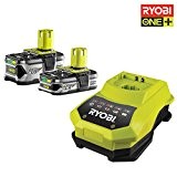 Ryobi Batterie rbc18ll415 et Chargeur, 18 V, 1 pièce, noir/vert, 5133002600