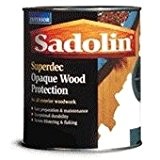 Sadolin Teinte à bois 1 l bois opaque satiné 2,5 l, noir