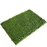 Saingace® 40 * 60cm doux shaggy non dérapant tapis de bain absorbant tapis de salle de douche tapis (Vert)