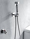 Salle de bain/WC Douchette Post bidet de douche avec robinet thermostatique et 150 cm flexible en acier inoxydable