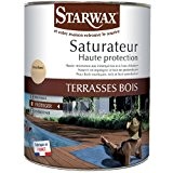 Saturateur Haute protection - Terrasse bois - 1 L - STARWAX 013988