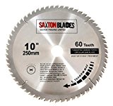 Saxton - Lame de scie circulaire 250mm x 30mm x 60 Dents pour Festool TS55 Bosch Makita Dewalt