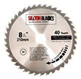 Saxton Lame de scie circulaire TCT - 210 mm x 30 x 40 t pour Festool Bosch, Makita, etc.