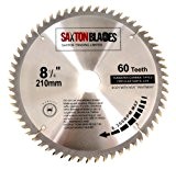 Saxton Lame de scie circulaire TCT - 210 x 30 mm x 60 dents pour Bosch, Makita, etc.