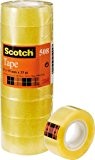 Scotch Pack de 8 Rouleaux de Ruban Adhésif Transparent 19mm x 33m