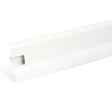SET 2.5m PVC plinthe - 62mm - Couleur: blanc - + 5 vis