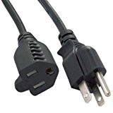 SF Cable, 1ft 16 AWG Outlet Saver Power Extension Cord (NEMA 5-15R to NEMA 5-15P) by SF Cable
