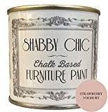 Shabby Chic Furniture Paint Peinture à la craie pour meubles Idéale pour créer un style shabby-chic Yaourt fraise 125 ml