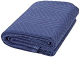 Shoulder Dolly M1001 (1 Pack) 72 x 80 Dual-Sided Moving Blanket for Residential & Professional Movers Supplies, Blue by Shoulder ...