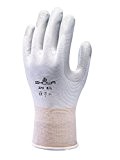 Showa Gants sho370-xs N ° 370 Palm Fit gant, Taille : XS, blanc/gris (Lot de 2)