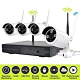 SIBO® Outdoor 4Channels Wifi NVR Kit HD IR 720P Caméra IP P2P Système de sécurité CCTV