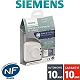 Siemens - Détecteur de monoxyde de carbone (CO) NF Siemens Delta Reflex 5TC1260 Autonomie 10 ans - Garantie 10 ans