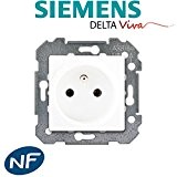 Siemens - Prise 2P+T Blanc DELTA VIVA