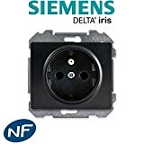 Siemens - Prises 2P+T Anthracite Delta IRIS