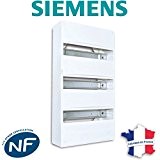 Siemens - Tableau électrique nu à équiper 3 rangées