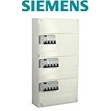 Siemens - Tableau électrique pré-équipé 3 rangées 39 modules 11 disjoncteurs 3 interrupteurs différentiels NFC 15-100