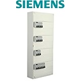 Siemens - Tableau électrique pré-équipé 4 rangées 52 modules 13 disjoncteurs 4 interrupteurs différentiels NFC 15-100