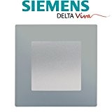Siemens - Va et Vient Silver Delta Viva + Plaque Silver
