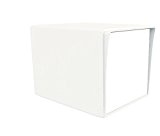 Signée SGS-BLANC Structure de boîte aux lettres 1 porte Blanc