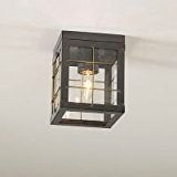 Single Ceiling Light with Brass Bars in Country Tn by Irvin's