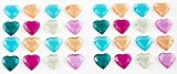Smoobee Hearts Beautiful Gem Stickers for Customizing The No Cry Hairbrush Brosse à cheveux - 32 pieces
