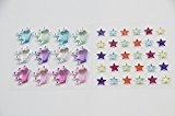 Smoobee Tiara Stars Beautiful Gem Stickers for Customizing The No Cry Hairbrush Brosse à cheveux - 42 pieces