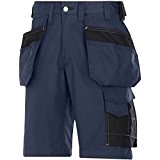 Snickers 30239504048 Rip-Stop Short d'artisan avec poches holster Taille 48 Bleu Marine