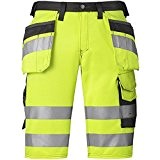 Snickers 30336674052 High-Vis Short d'artisan Classe 1 Taille 52 Jaune
