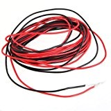 SODIAL (R)2 x 3M Fil Cable Silicone 22 AWG Gauge Flexible pour Helicoptere Voiture RC