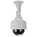 SODIAL(R) Accueil Exterieure Surveillance Faux Factice Dome Camera de Securite Rouge Clignotant Lampe LED