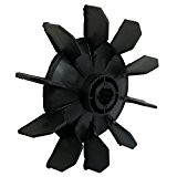 SODIAL(R) Dix aubes de pale de ventilateur ou de moteur Partie de compresseur d'air en plastique noir