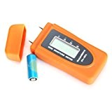 SODIAL(R) LCD Numerique 2 Pin Metre d'humidite de bois Detecteur d'humidite de mur - Batterie Incluse - Orange