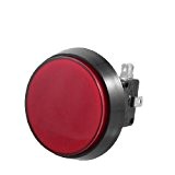 SODIAL(R) Rouge LED Lampe 52mm Dia Ronde bouton poussoir fins de course pour Arcade Jeu video