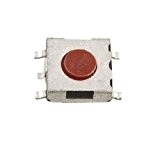 sourcingmap® 10 pcs Bouton Rouge Interrupteur tactile CMS carré 6x6x 2,5 mm