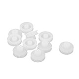sourcingmap® 10Pcs plastique blanc 0,6" diamètre 12 Modèle Machanical Pignons Poulie