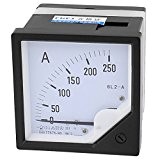 sourcingmap® Un ampèremètre AC 0-250A analogique analogique ampèremètre Panneau indicateur mesure des courants
