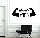 Sport Lifestyle Fitness Bodybuilding en vinyle Sticker mural Gymnastique Home Living Room Decor