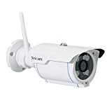 Sricam SP007 Caméra de Vidéosurveillance Extérieur, HD 720P, IR-Cut, Imperméable, Vision Nocturne, WiFi Wiriless, Toutes les Fonctions de App, MicroSD ...
